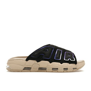Nike iCL Y Xj[J[ yNike Air More Uptempo Slide Black Sanddrift Iridescentz TCY US_5(23.0cm) Black/Sanddrift/Clear/Multi-Color