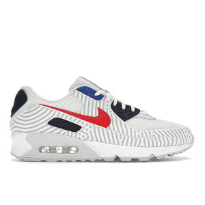 Nike �i�C�L �����Y �X�j�[�J�[ �yNike Air Max 90 Euro Tour (2020)�z �T�C�Y US_7(25.0cm) White/Midnight Navy-Bright Blue-University Red