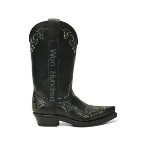 �E�H���n���h���b�h �����Y �u�[�c �V���[�Y Pointy-toe embroidered boots Black