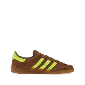�A�f�B�_�X ���f�B�[�X �X�j�[�J�[ �V���[�Y Muenchen three-stripes sneakers Brown