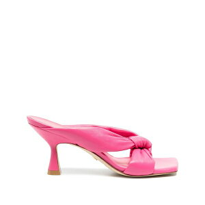 �X�`���A�[�g ���C�c�}�� ���f�B�[�X �T���_�� �V���[�Y Slip-on square-toe sandals Pink