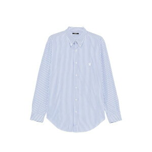�o���}�� �����Y �V���c �g�b�v�X Striped-pattern shirt Blue