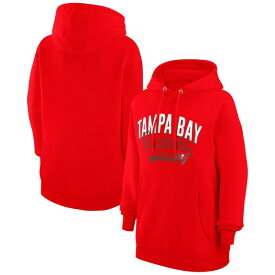 カールバンクス レディース パーカー・スウェットシャツ アウター Tampa Bay Buccaneers G III 4Her by Carl Banks Women's Filigree Logo Pullover Hoodie???Red