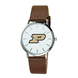 ジャーディン メンズ 腕時計 アクセサリー Purdue Boilermakers Plexus Leather Watch Brown