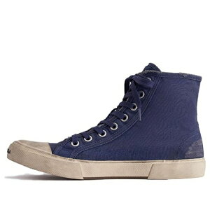 Balenciaga �o�����V�A�K �����Y �X�j�[�J�[ �yBalenciaga Paris Low Top Sneakers 'Indigo Destroyed Cotton and White Rubber' 688752W3RC14990�z �T�C�Y US_7(25.0cm)