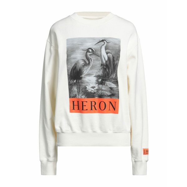 HERON PRESTON ヘロン プレストン パーカー・スウェットシャツ アウター レディース Sweatshirts Off white