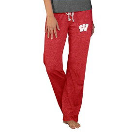 コンセプトスポーツ レディース カジュアルパンツ ボトムス Wisconsin Badgers Concepts Sport Women's Quest Knit Lightweight Pants Red