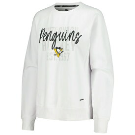 エムエスエックスバイミカエルストラハン レディース パーカー・スウェットシャツ アウター Pittsburgh Penguins MSX by Michael Strahan Women's Millie Raglan Pullover Sweatshirt White