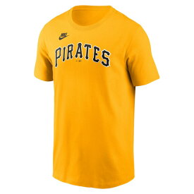 ナイキ メンズ Tシャツ トップス Roberto Clemente Pittsburgh Pirates Nike Fuse Name & Number TShirt Gold