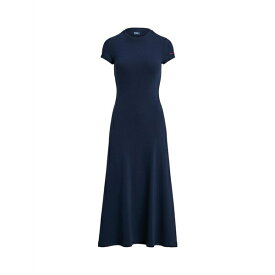 【送料無料】 ラルフローレン レディース ワンピース トップス STRETCH-COTTON BLEND TEE DRESS Navy blue