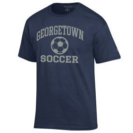 チャンピオン メンズ Tシャツ トップス Georgetown Hoyas Champion Soccer Icon TShirt Navy
