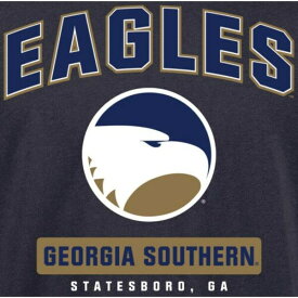 ファナティクス メンズ Tシャツ トップス Georgia Southern Eagles Campus Icon Long Sleeve TShirt Navy