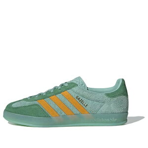 adidas �A�f�B�_�X ���f�B�[�X �X�j�[�J�[ �y(WMNS) adidas GAZELLE INDOOR Shoes 'Green Orange' IG6783�z �T�C�Y US_9(26.0cm)