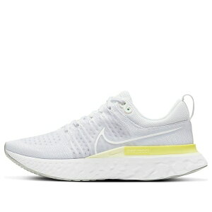 Nike �i�C�L ���f�B�[�X �X�j�[�J�[ �y(WMNS) Nike React Infinity Run Flyknit 2 'White Light Citron' CT2423-100�z �T�C�Y US_7(24.0cm)