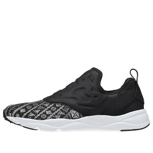 Reebok ���[�{�b�N ���f�B�[�X �X�j�[�J�[ �y(WMNS) Reebok Furylite Slip On Gt Running Shoes Black/White BD4460�z �T�C�Y US_5(22.0cm)