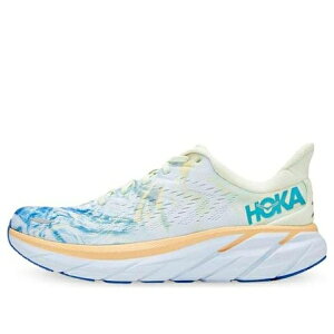 HOKA ONE ONE �z�J�I�l�I�l ���f�B�[�X �X�j�[�J�[ �y(WMNS) HOKA ONE ONE Clifton 8 Wide 'White Blue' 1121375-TGT�z �T�C�Y US_7(24.0cm)