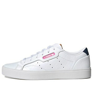 adidas �A�f�B�_�X ���f�B�[�X �X�j�[�J�[ �y(WMNS) adidas originals Sleek 'Cloud White Crew Navy' FY6669�z �T�C�Y US_5.5(22.5cm)