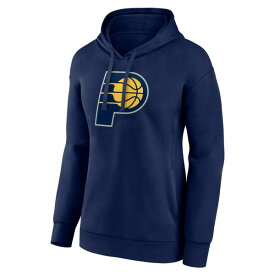 ファナティクス レディース パーカー・スウェットシャツ アウター Indiana Pacers Fanatics Branded Women's Team Primary Logo Pullover Hoodie Navy