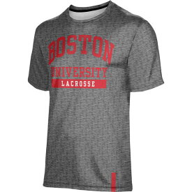 プロスフィア メンズ Tシャツ トップス Boston University ProSphere Lacrosse TShirt Heather Gray