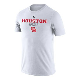 ジョーダン メンズ Tシャツ トップス Houston Cougars Jordan Brand 2023 On Court Bench TShirt White