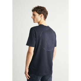 ボス メンズ Tシャツ トップス TEE 5 - Print T-shirt - dark blue