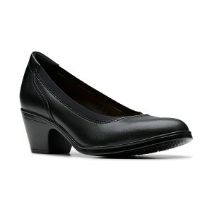 N[NX fB[X Xb|E[t@[ V[Y Women's Emily2 Edyth Slip-On Pumps Black Leather