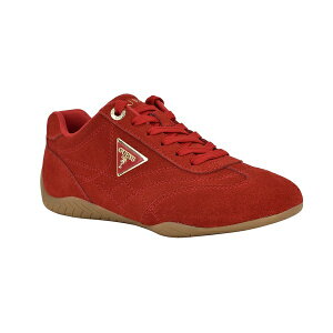 QX fB[X Xj[J[ V[Y Women's Gabiey Low Profile Suede Lace-Up Sneakers Red Suede
