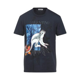 【送料無料】 ヴァレンティノ ガラヴァーニ メンズ Tシャツ トップス T-shirts Midnight blue