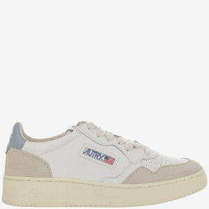 オートリー レディース スニーカー シューズ Low Medalist Sneakers Bianco+azzurro