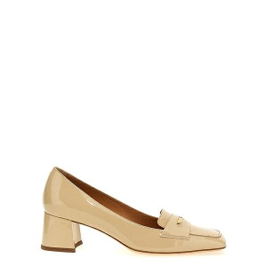 トッズ レディース ヒール シューズ Patent Leather Pumps Beige