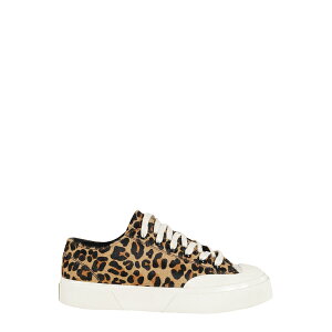 XyK fB[X Xj[J[ V[Y 2432 Works Leopard Calfhair Aok Leopard Print Offwhite