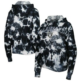 ニューエラ レディース パーカー・スウェットシャツ アウター Las Vegas Raiders New Era Women's Cloud Dye Fleece Pullover Hoodie Black