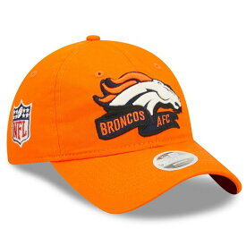 ニューエラ レディース 帽子 アクセサリー Denver Broncos New Era Women's 2022 Sideline Adjustable 9TWENTY Hat Orange