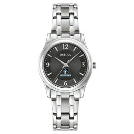 ブロバ レディース 腕時計 アクセサリー Johns Hopkins Blue Jays Bulova Women's Corporate Collection Stainless Steel Watch Black