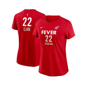iCL fB[X TVc gbvX Women's Caitlin Clark Red Indiana Fever 2024 WNBA Draft Rebel Edition Player Name Number T-Shirt Red