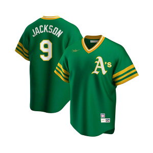 �i�C�L �����Y �V���c �g�b�v�X Men's Reggie Jackson Kelly Green Oakland Athletics Road Cooperstown Collection Player Jersey Kelly Green