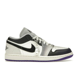 Jordan �W���[�_�� ���f�B�[�X �X�j�[�J�[ �yJordan 1 Low SE Punk Rock (Women's)�z �T�C�Y US_8(25.0cm) Sail/Black Sail/Cement Grey/Playful Pink/Field Purple
