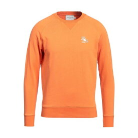 【送料無料】 メゾン キツネ メンズ パーカー・スウェットシャツ アウター Sweatshirts Orange