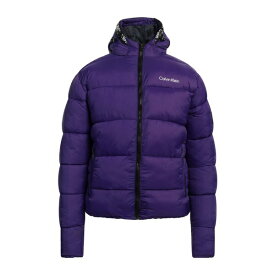 【送料無料】 カルバンクライン メンズ ジャケット＆ブルゾン アウター Down jackets Purple