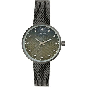 �t�����`�R�l�N�V���� ���f�B�[�X �r���v �A�N�Z�T���[ connection Dawnlight Gun-Green Round Dial Womens Analogue Watch