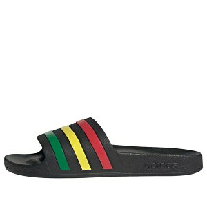 adidas �A�f�B�_�X �����Y �X�j�[�J�[ �yadidas Adilette Aqua Slides 'Core Black Green Ruby' HQ2449�z �T�C�Y US_7(25.0cm)