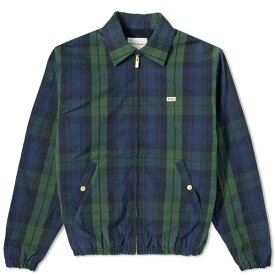 ドロール・ド・ムッシュ メンズ ジャケット＆ブルゾン アウター Drle de Monsieur Tartan Logo Harrington Jacket Green