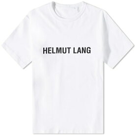 ヘルムート ラング メンズ Tシャツ トップス Helmut Lang Core Logo T-Shirt White