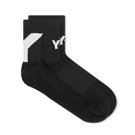 ワイスリー メンズ 靴下 アンダーウェア Y-3 Sock Lo Black