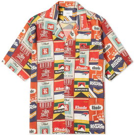 ルード メンズ シャツ トップス Rhude Cigaretta Silk Shirt Multi