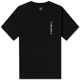 エドウィン メンズ Tシャツ トップス Edwin Kamifuji T-Shirt Black