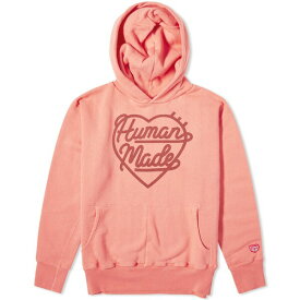 ヒューマンメイド メンズ パーカー・スウェットシャツ アウター Human Made Heart Tsuriami Hoodie Pink