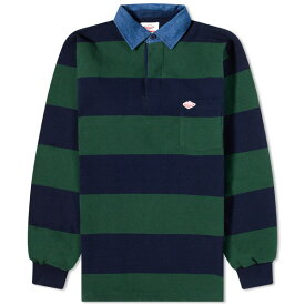 バトンウェア メンズ ポロシャツ トップス Battenwear Pocket Rugby Shirt Green