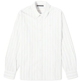 アクネ ストゥディオズ メンズ シャツ トップス Acne Studios Sarnno Stripe Shirt White