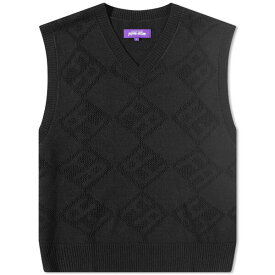 ファッキンオーサム メンズ パーカー・スウェットシャツ アウター Fucking Awesome Letter Square Vest Black